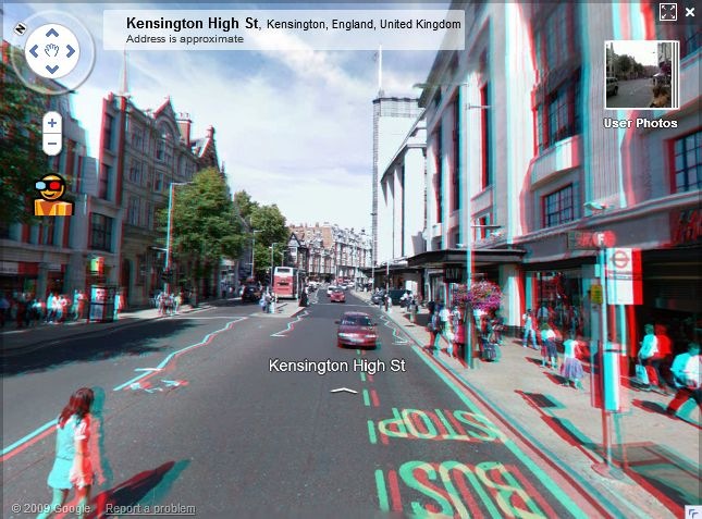 3d Wallpaper For 3d Glasses. Google Maps Street View in 3D